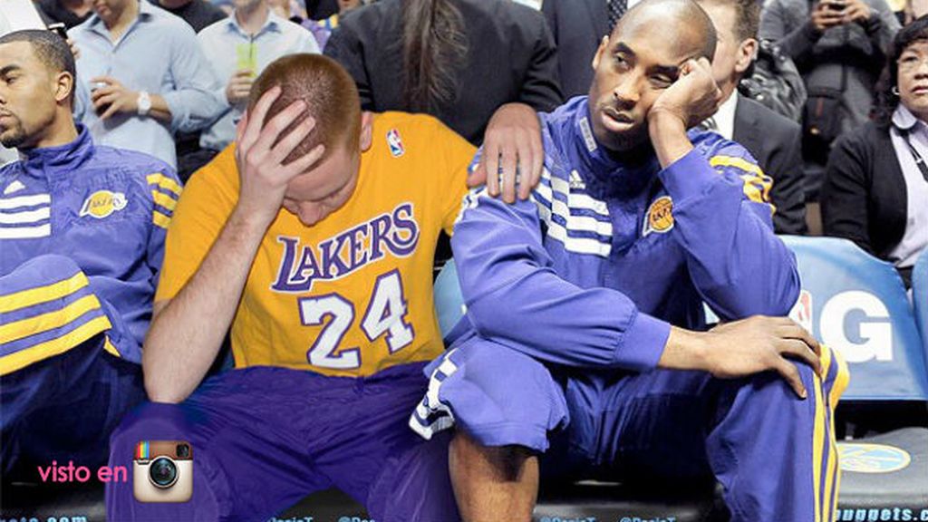 Si Kobe Bryant sufre en los partidos de Los Lakers, él le acompaña