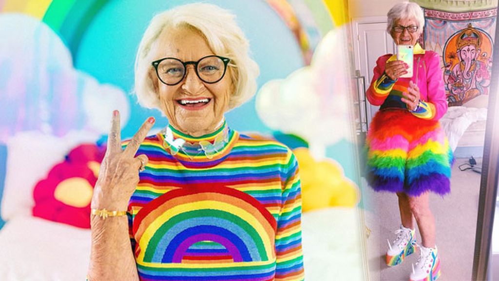 Color y alegría: Baddie Winkle, la abuela internetera que enamora con sus 'looks'