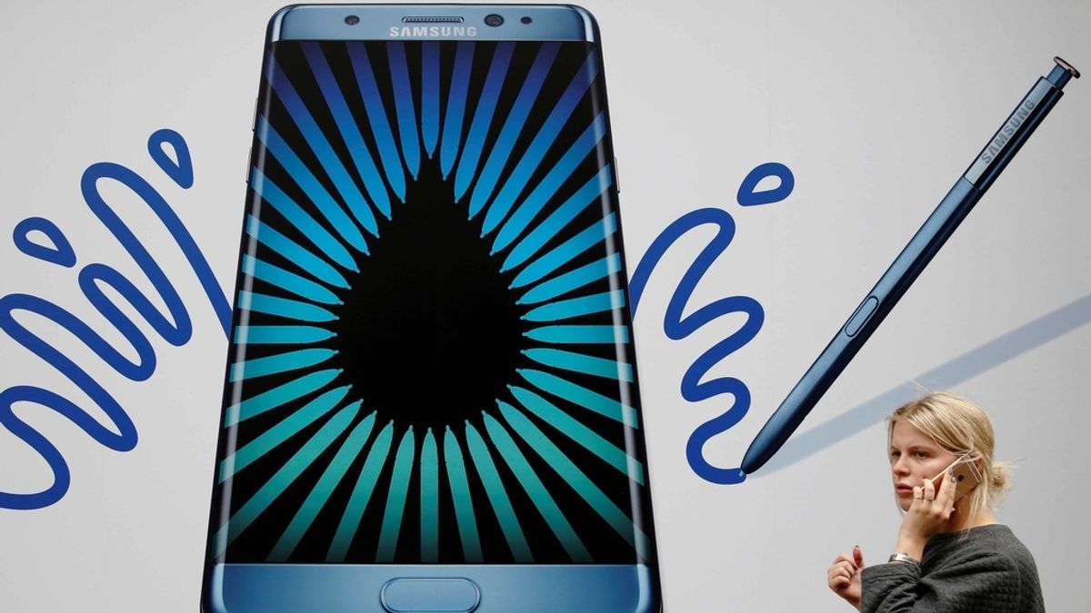 Una imagen publicitaria del Galaxy Note 7