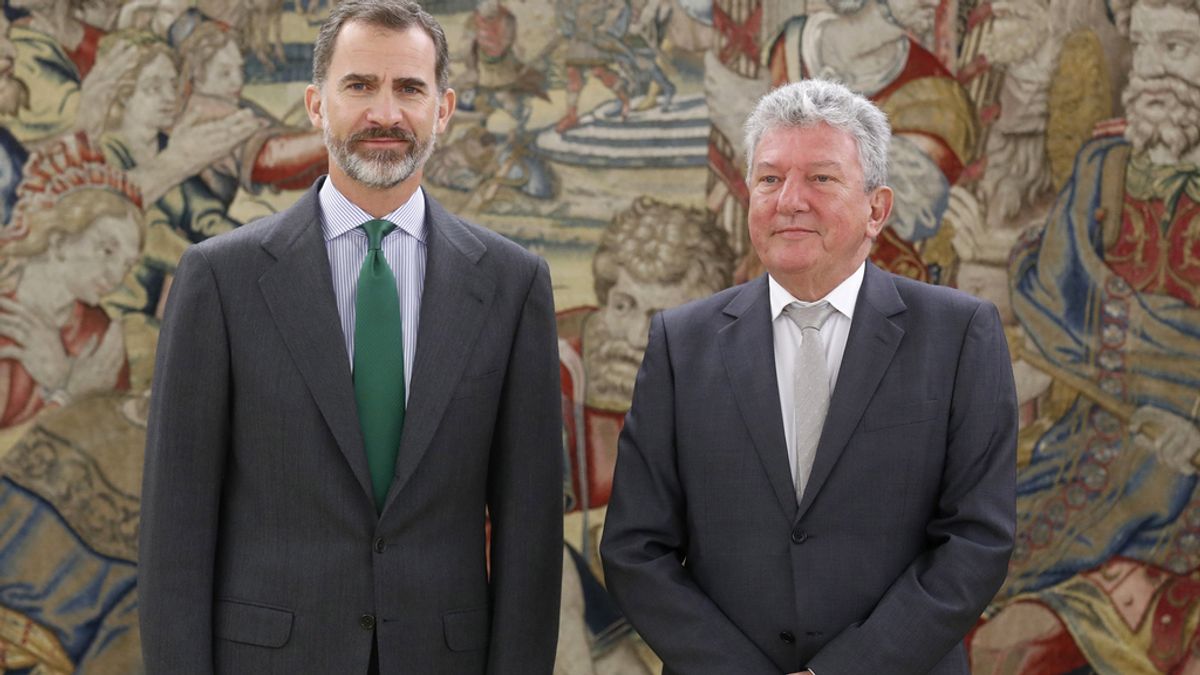 El rey Felipe VI recibe al representante de Nueva Canarias, Pedro Quevedo