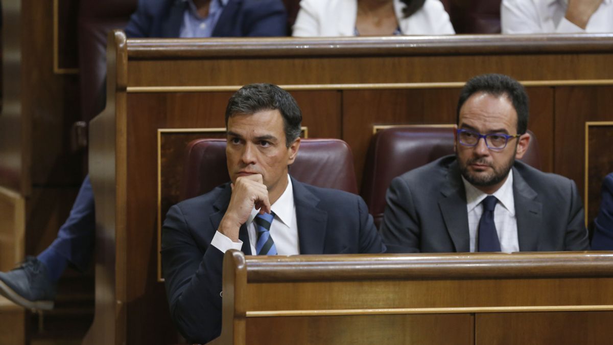 Pedro Sánchez en el debate de investidura