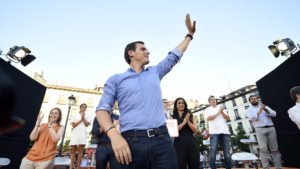 Albert Rivera en el acto de cierre de campaña