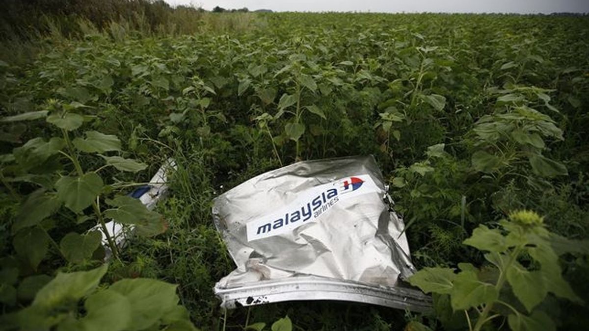 Encuentran más restos humanos en el lugar donde cayó el avión de Malaysia Airlines