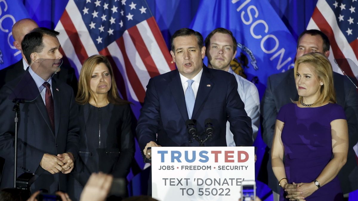 El republicano Ted Cruz supera a su rival Donald Trump en Wisconsin