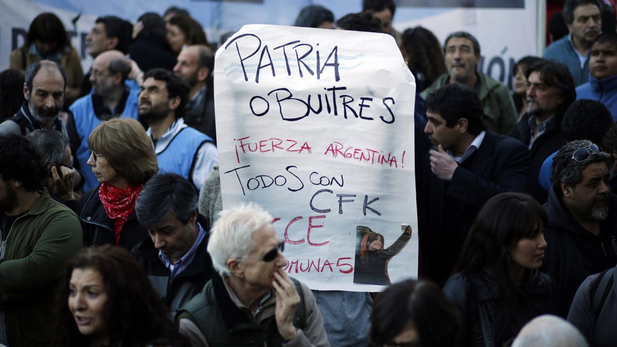Concentración de apoyo al Gobierno argentino