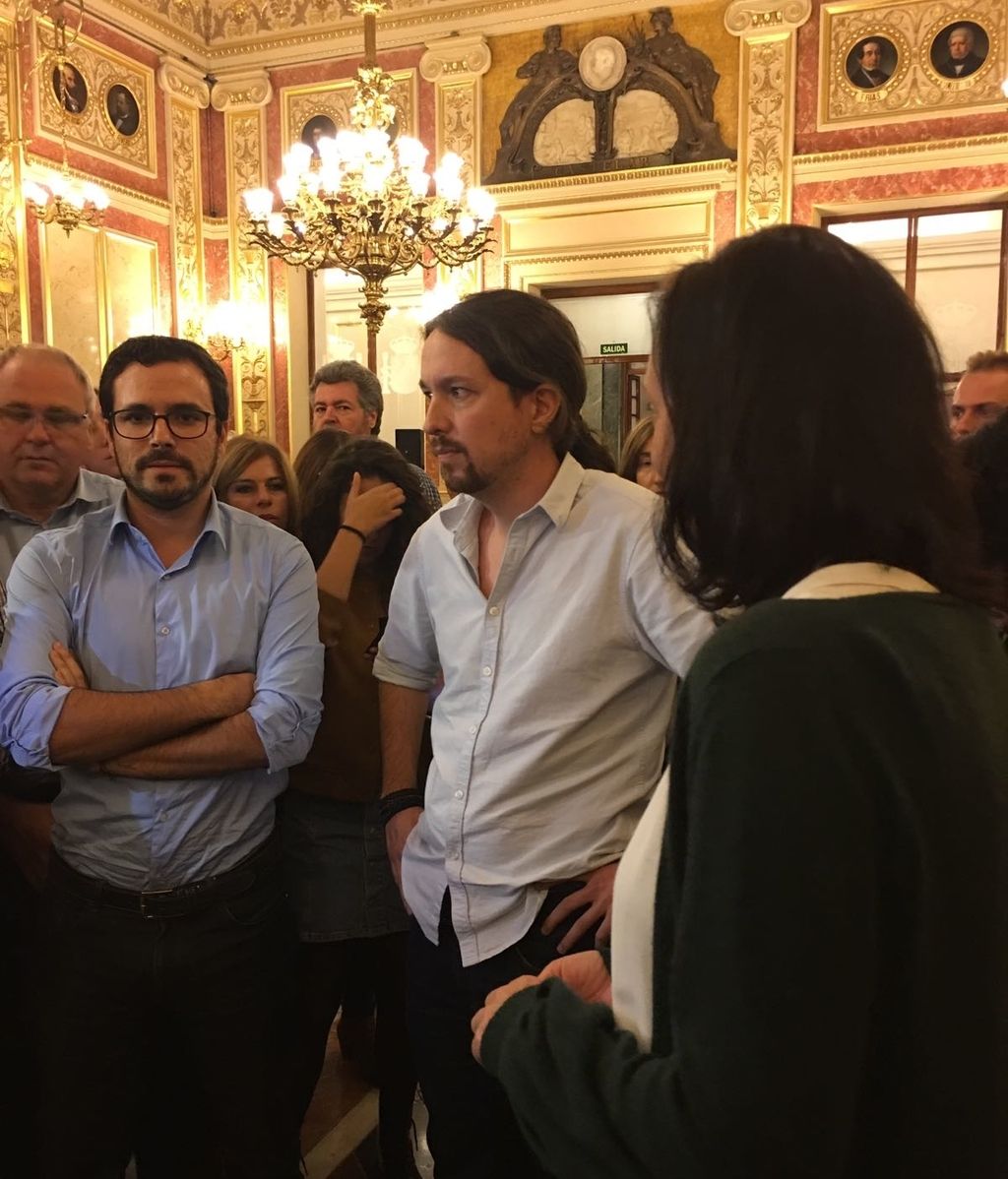 Podemos aabandona el hemiciclo antes de la votación