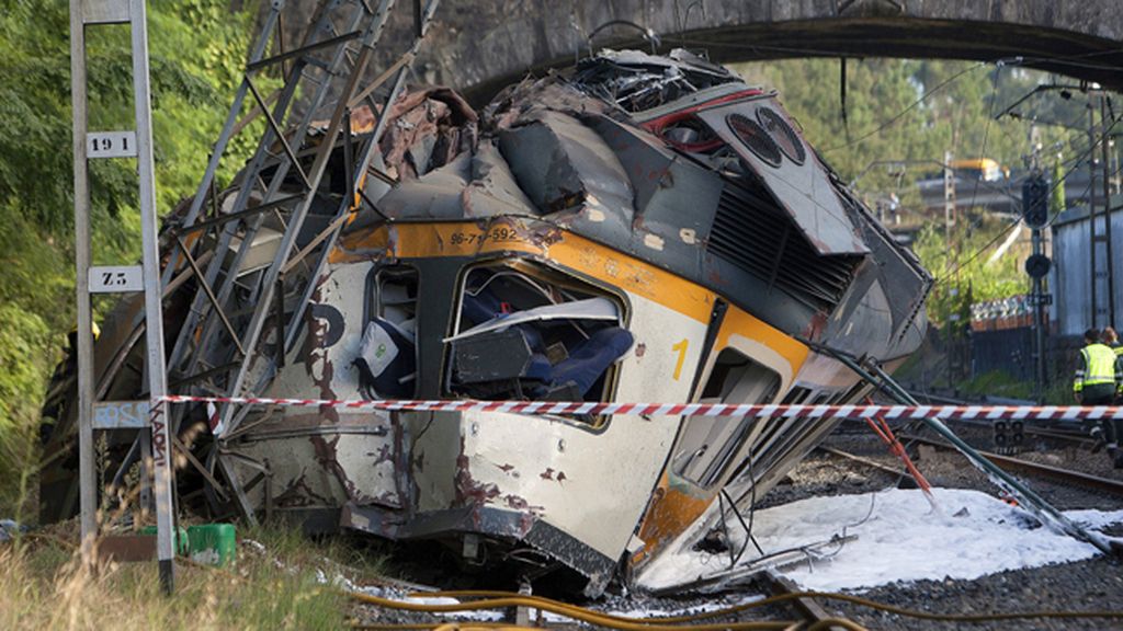 Las imágenes del descarrilamiento del tren en O Porriño