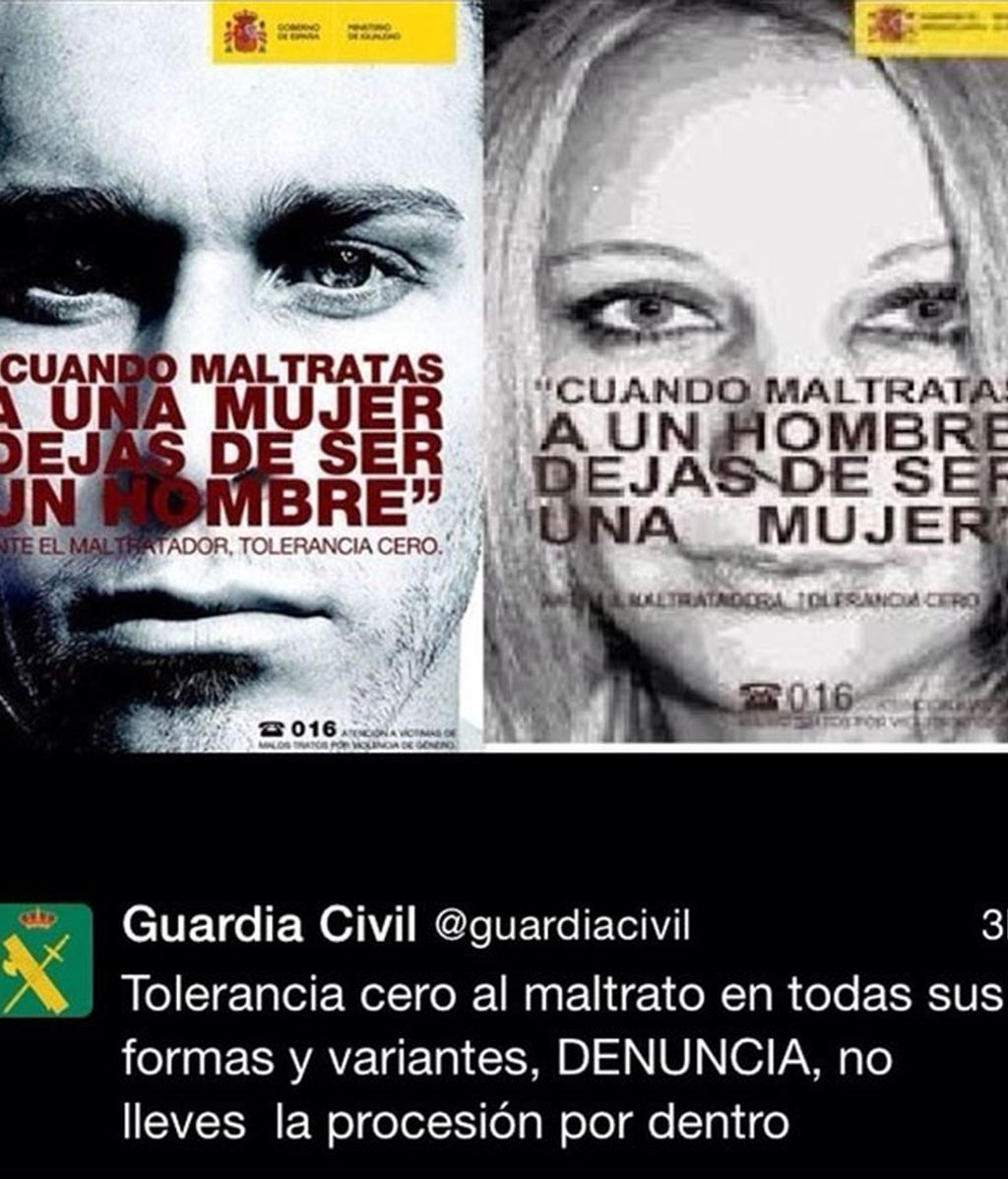 violencia machista, tuit Guardia Civil