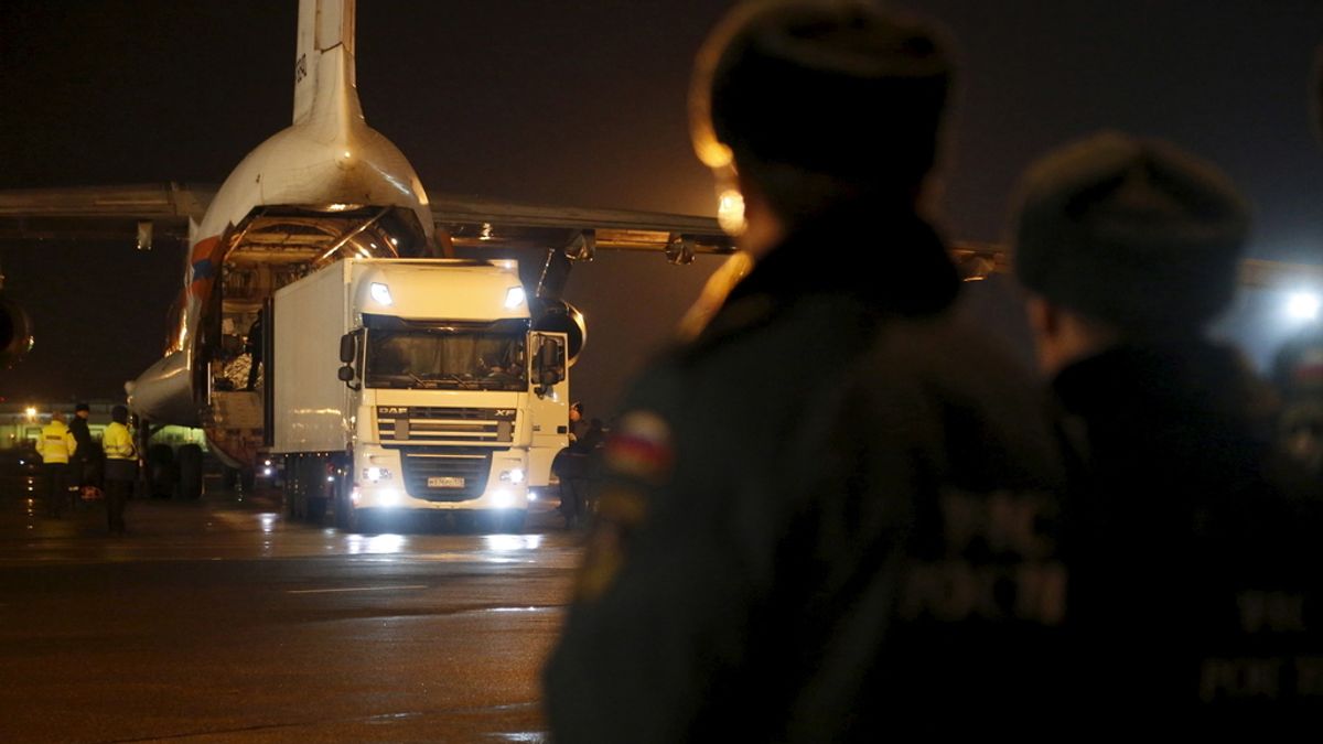 Llegan a Rusia los restos mortales de 144 víctimas del accidente aéreo ocurrido en el Sinaí