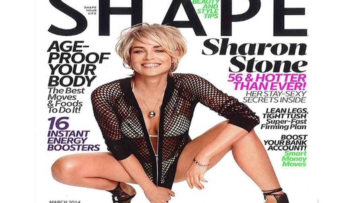 Sharon Stone portada de Shape