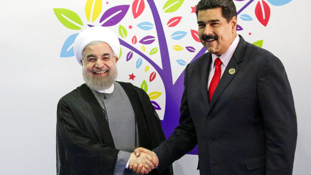 Hasán Rohani y Nicolás Maduro