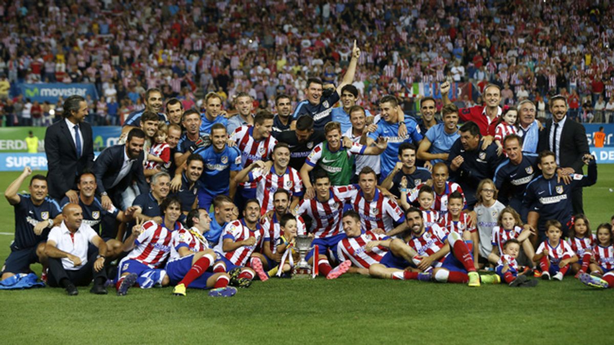 Atlético de Madrid-Real Madrid durante el partido de vuelta en de la Supercopa de España