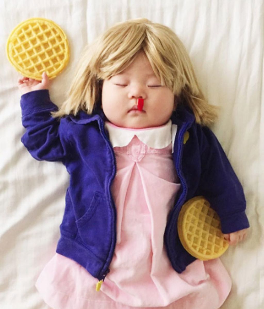 Fotografía a su hija disfrazada de populares personajes