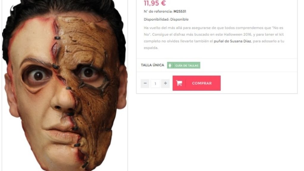 Disfraz zombi de Pedro Sánchez