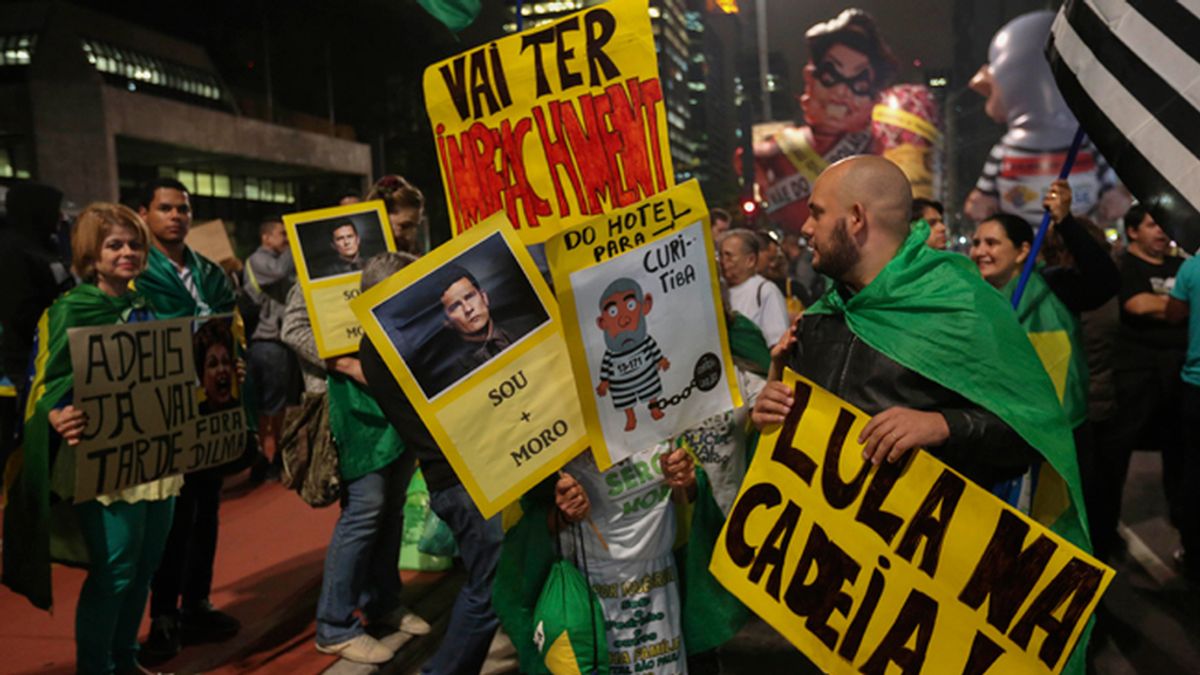 Protestas en Brasil contra Dilma Rousseff