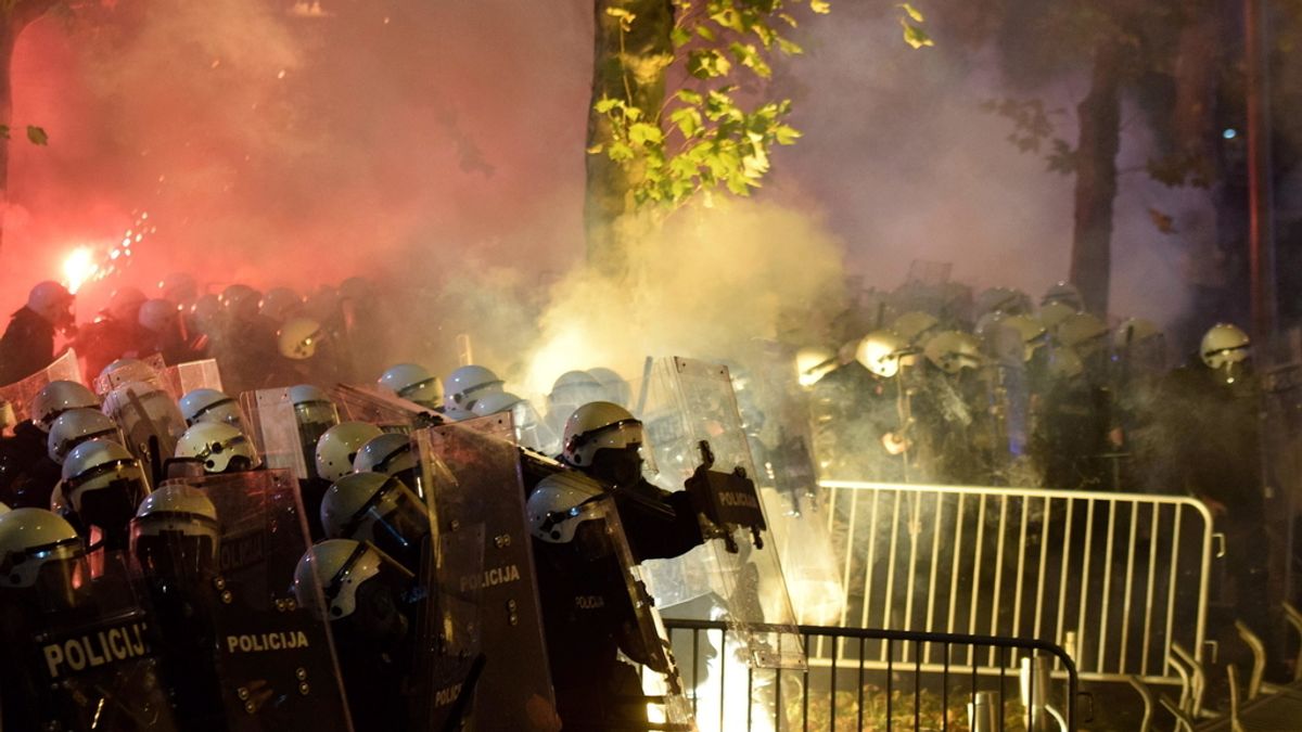 Disturbios en Montenegro