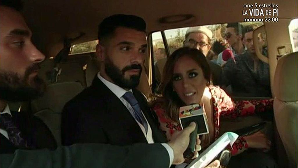 La llegada de los familiares y amigos de la pareja