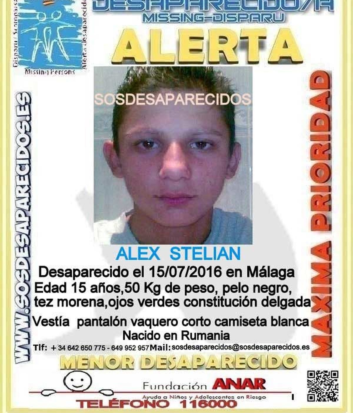 Buscan a un adolescente de 16 años desaparecido en Málaga