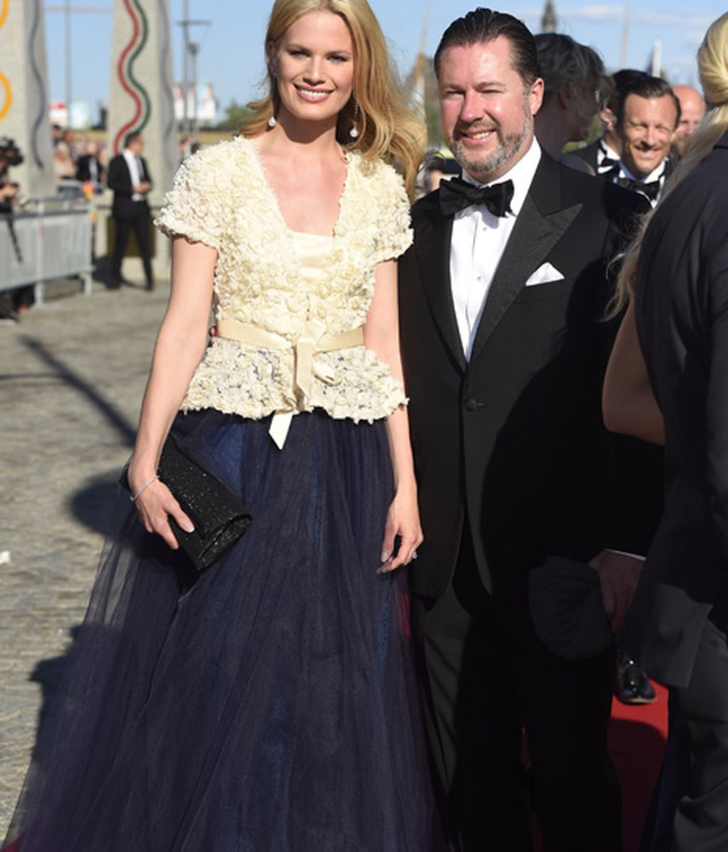 La modelo Vicky Andrén, mujer del hijo de la princesa Cristina, la hermana del rey Carlos Gustavo