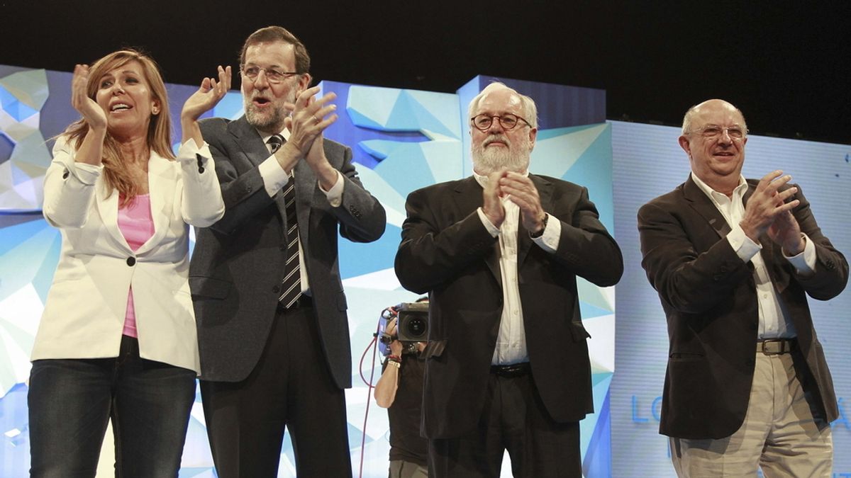 Rajoy protagoniza el mitin del PP en Barcelona