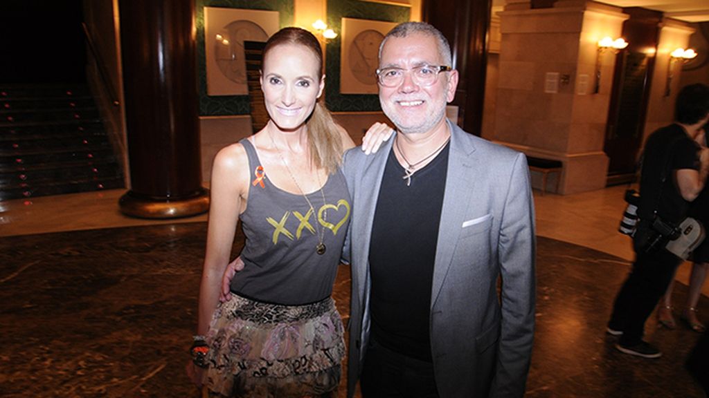 Sandra Ibarra y Juan Ramón Lucas fueron de los primeros invitados en llegar al Real