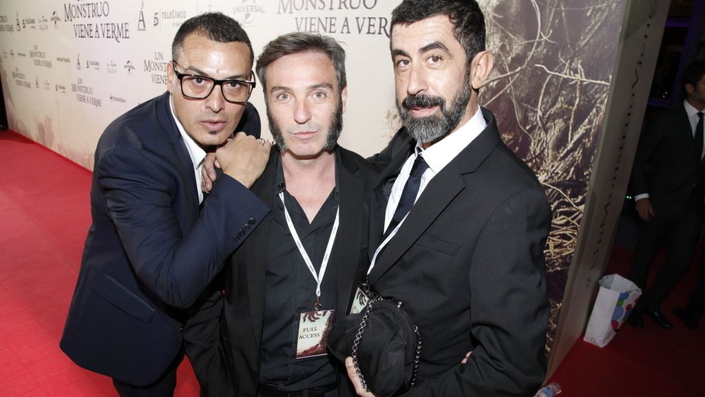 Josu Carnicer, David Sánchez y Piti Alonso, de DYP Comunicación, responsables del súper estreno de anoche