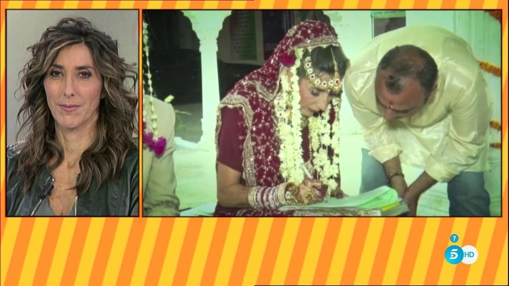 El programa nos muestra las imágenes del enlace por primera vez