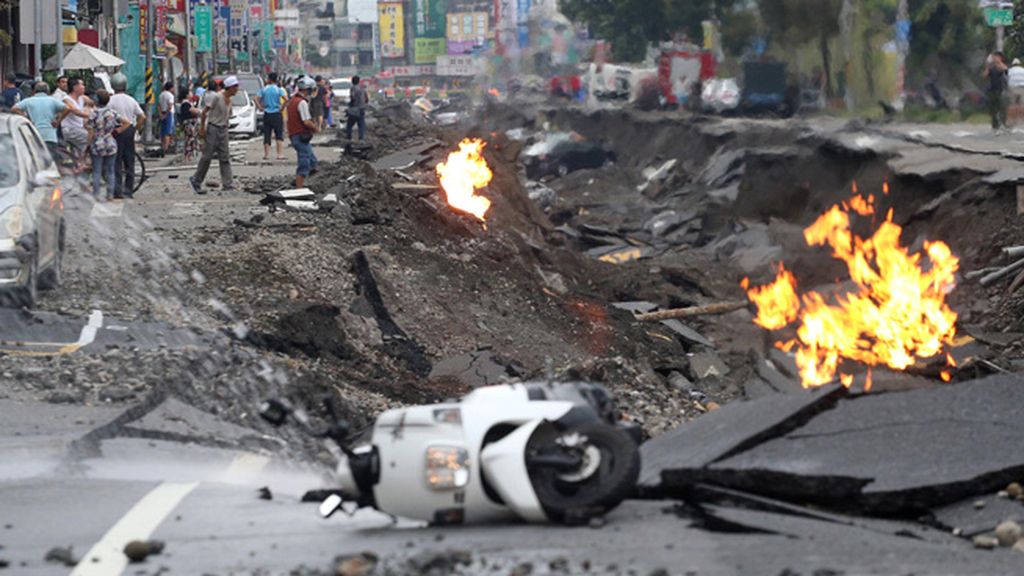 Varias explosiones de gas arrasan una ciudad de Taiwán