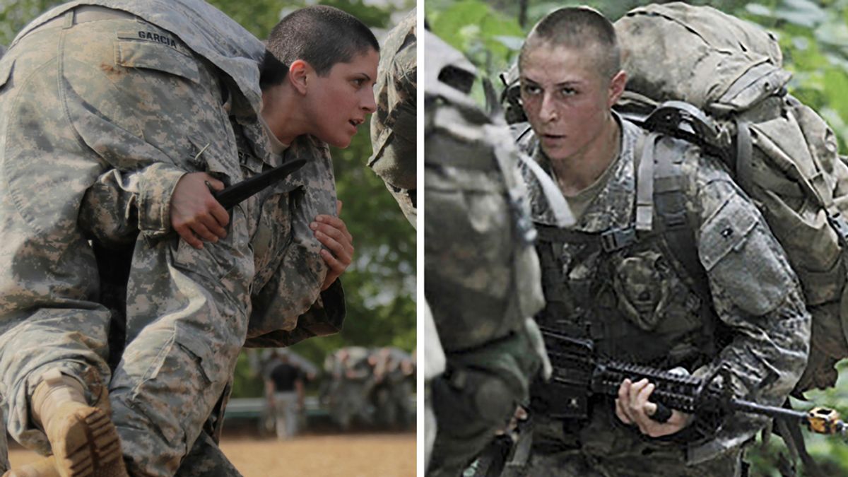 Kirsten Griest (izq.) y Shaye Haver, ranger del ejército de EEUU