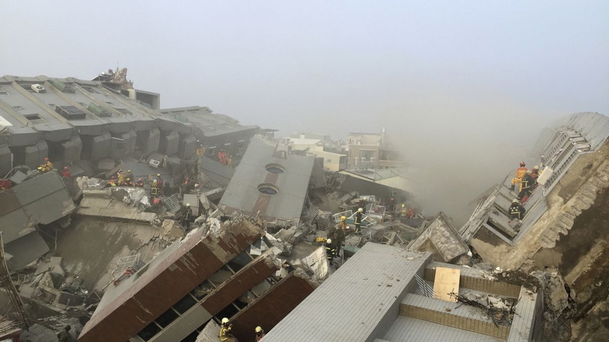 Siete personas han perdido la vida en el terremoto de Taiwán