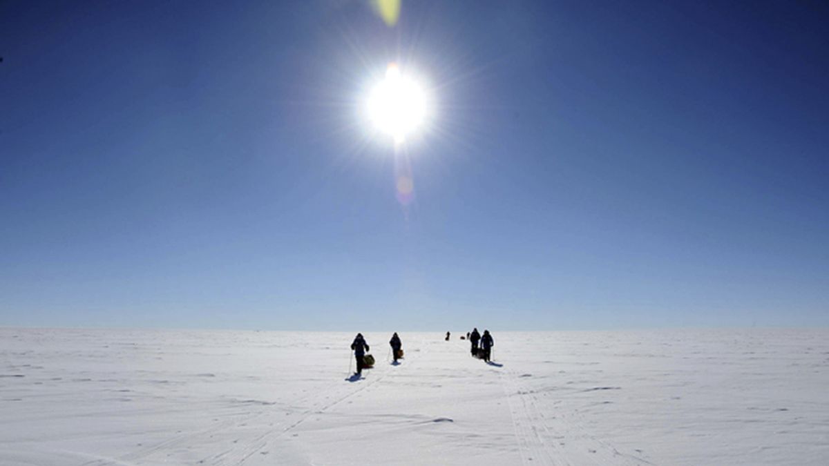 Científicos en el Antártico