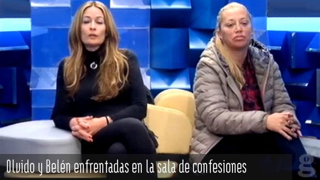 Olvido y Belén enfrentadas en la sala de confesiones