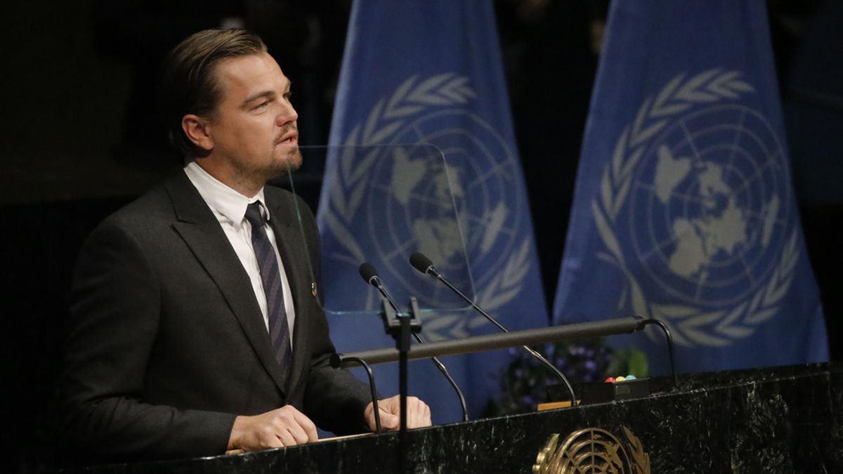 Leonardo DiCaprio clama en la ONU por salvar el planeta