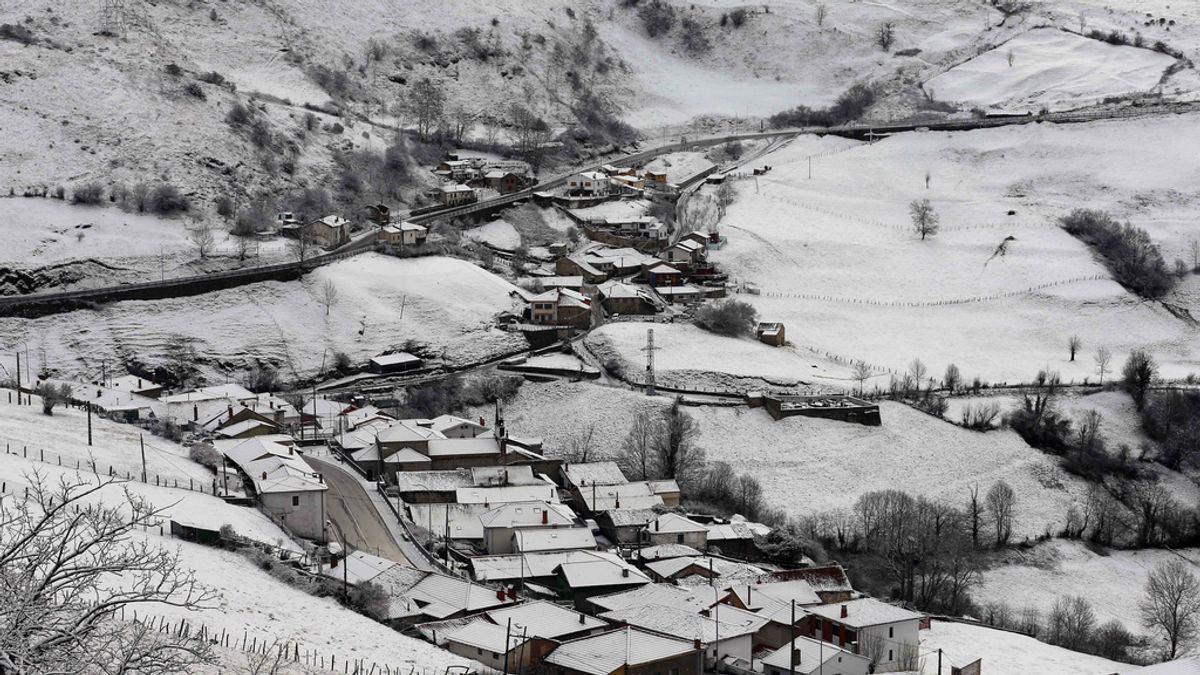 Asturias en alerta amarilla por nevadas en cota alrededor de 700 a 600 metros