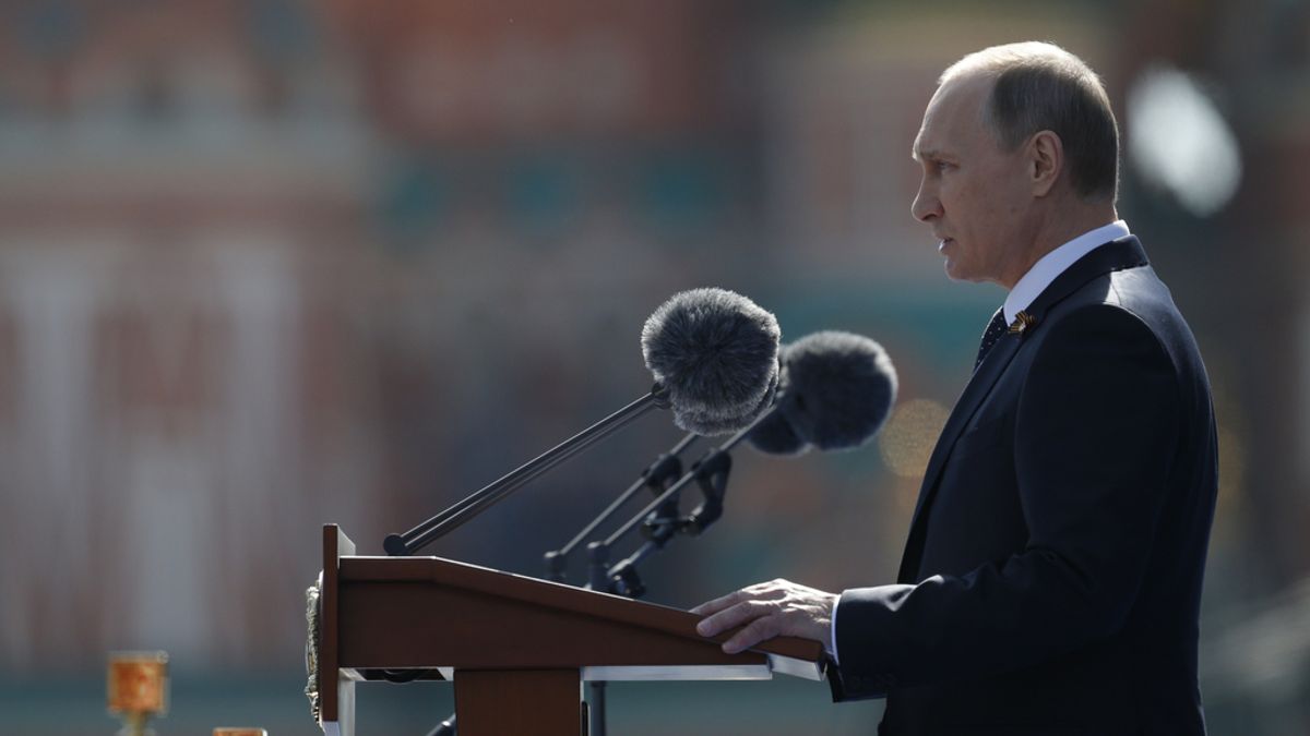 Vladimir Putin durante el desfile del Día de la Victoria