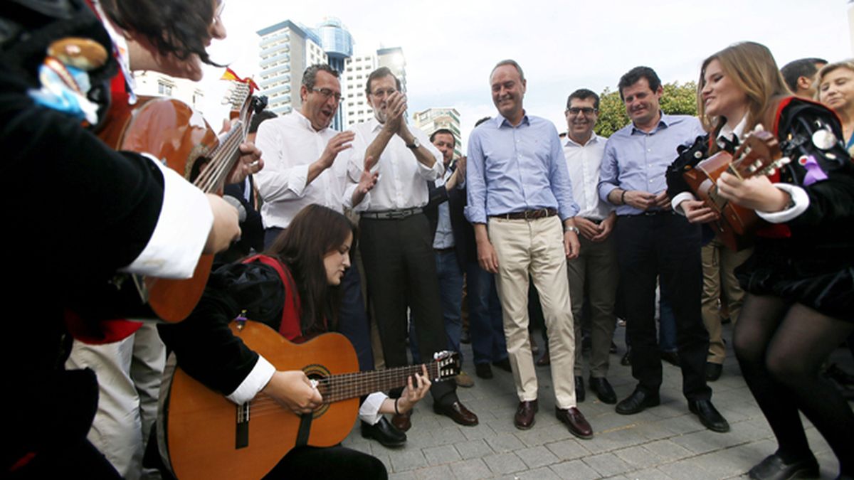 Rajoy y Fabra de paseo por Benidorm