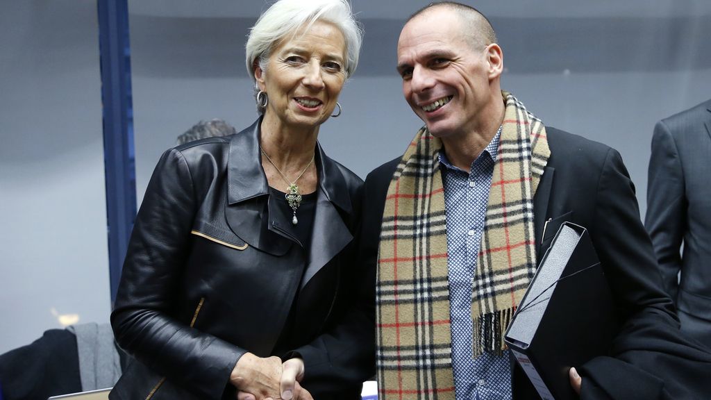 Yanis Varoufakis y Christine Lagarde