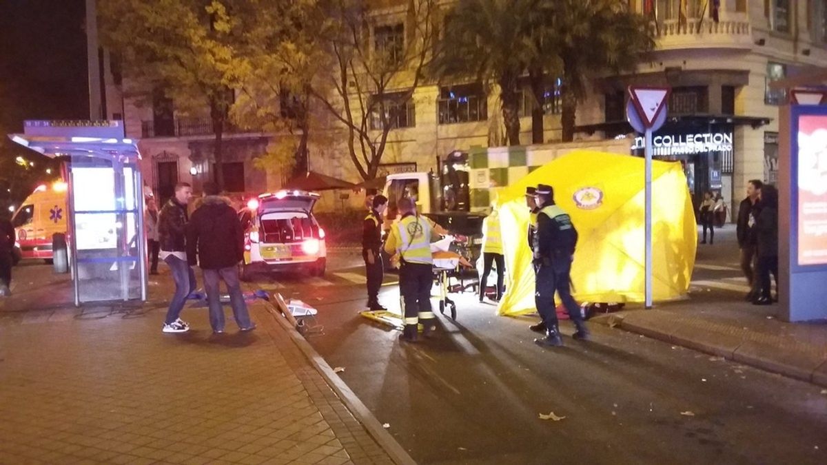 Operativo dispuesto por Emergencia Madrid por el joven atropellado