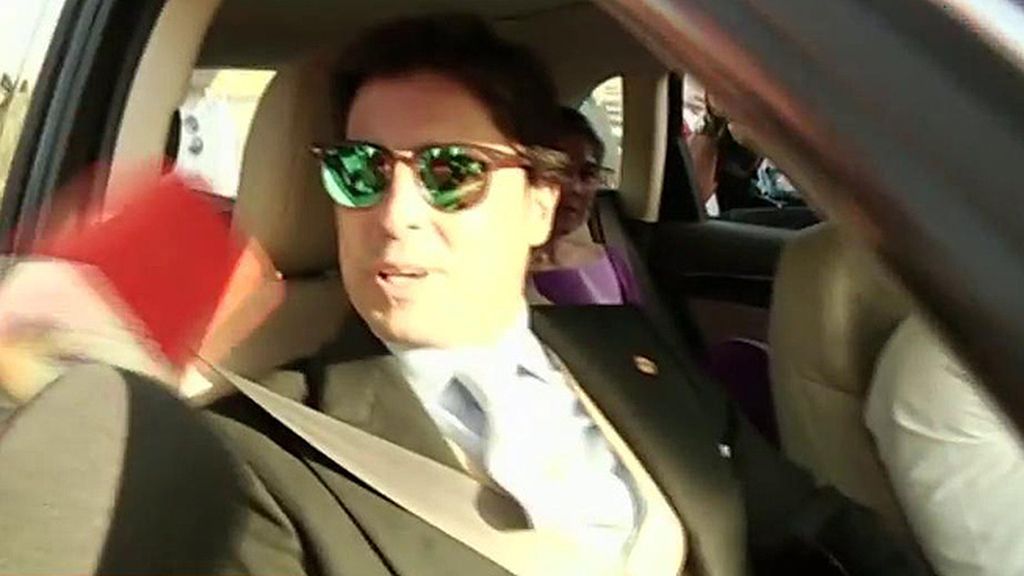 La llegada de los familiares y amigos de la pareja