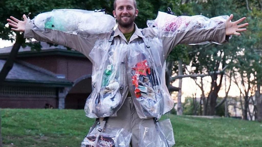 El 'hombre basura' que recorre las calles de Nueva York