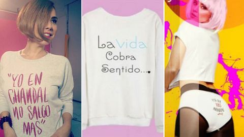 graduado Doblez Parpadeo Chenoa diseña para #chenoistas: sus frases top en sudaderas, camisetas ¡y  en bragas!