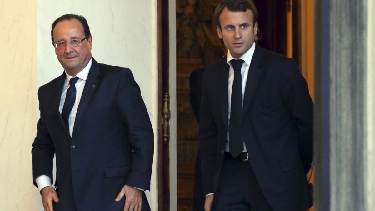 Hollande y el nuevo ministro de Economía francés