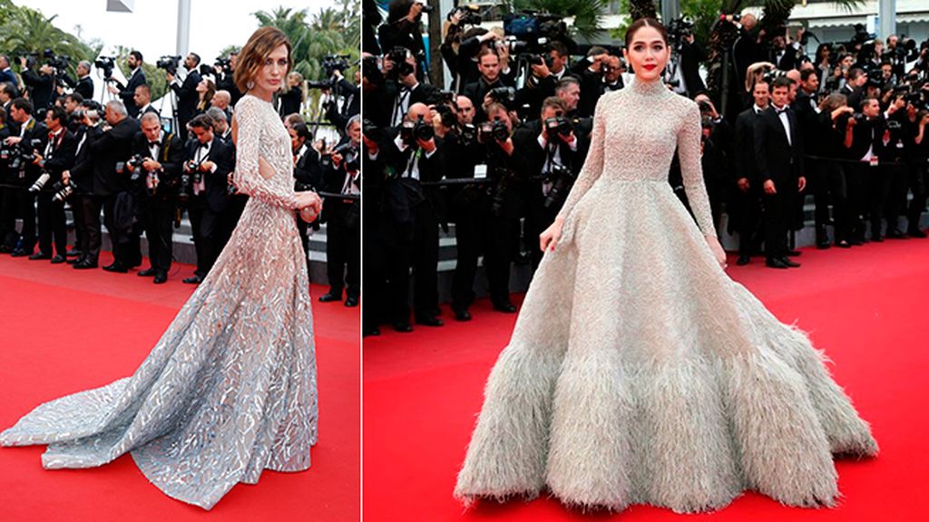 Un extra de Elie Saab: Nieves Álvarez y Araya A. Hargate en Cannes
