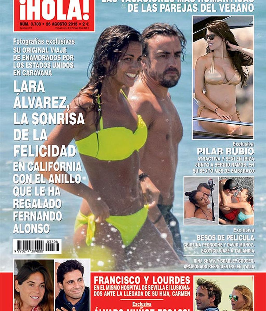 Lara Álvarez y Fernando Alonso