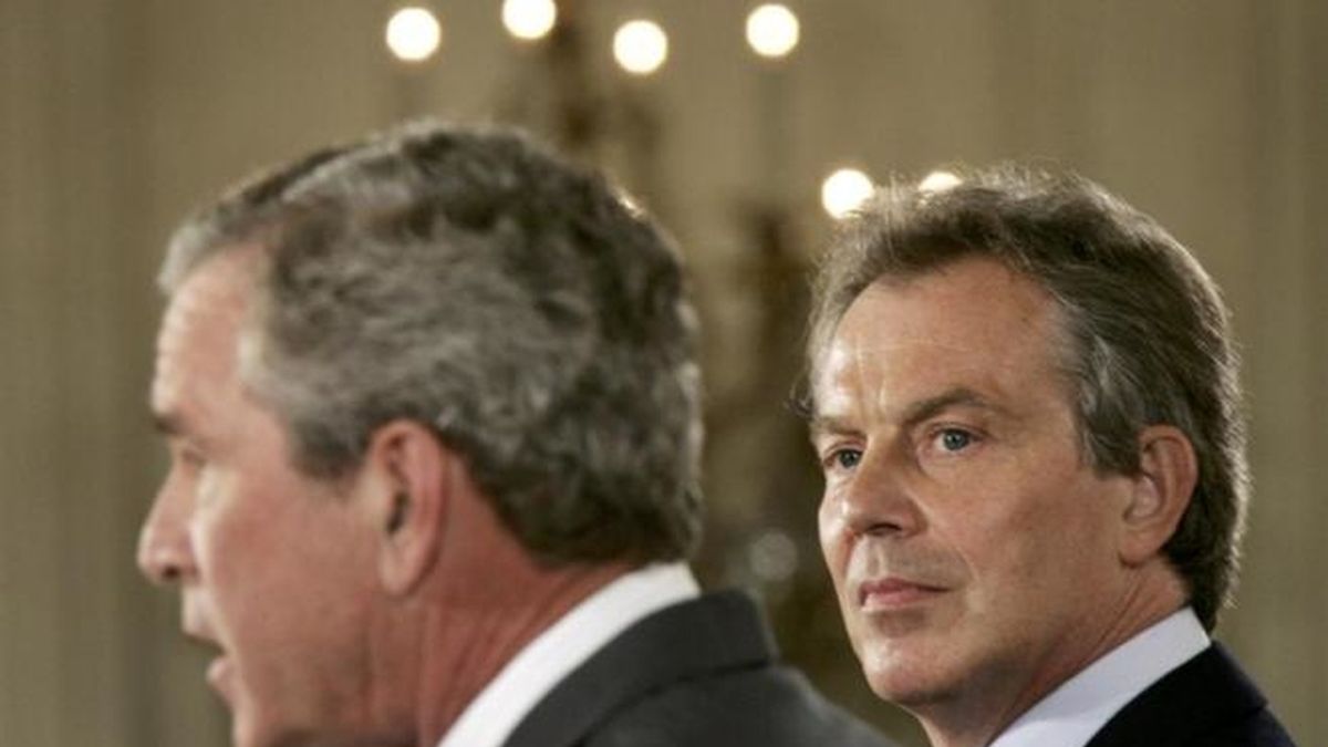 George Bush y Tony Blair