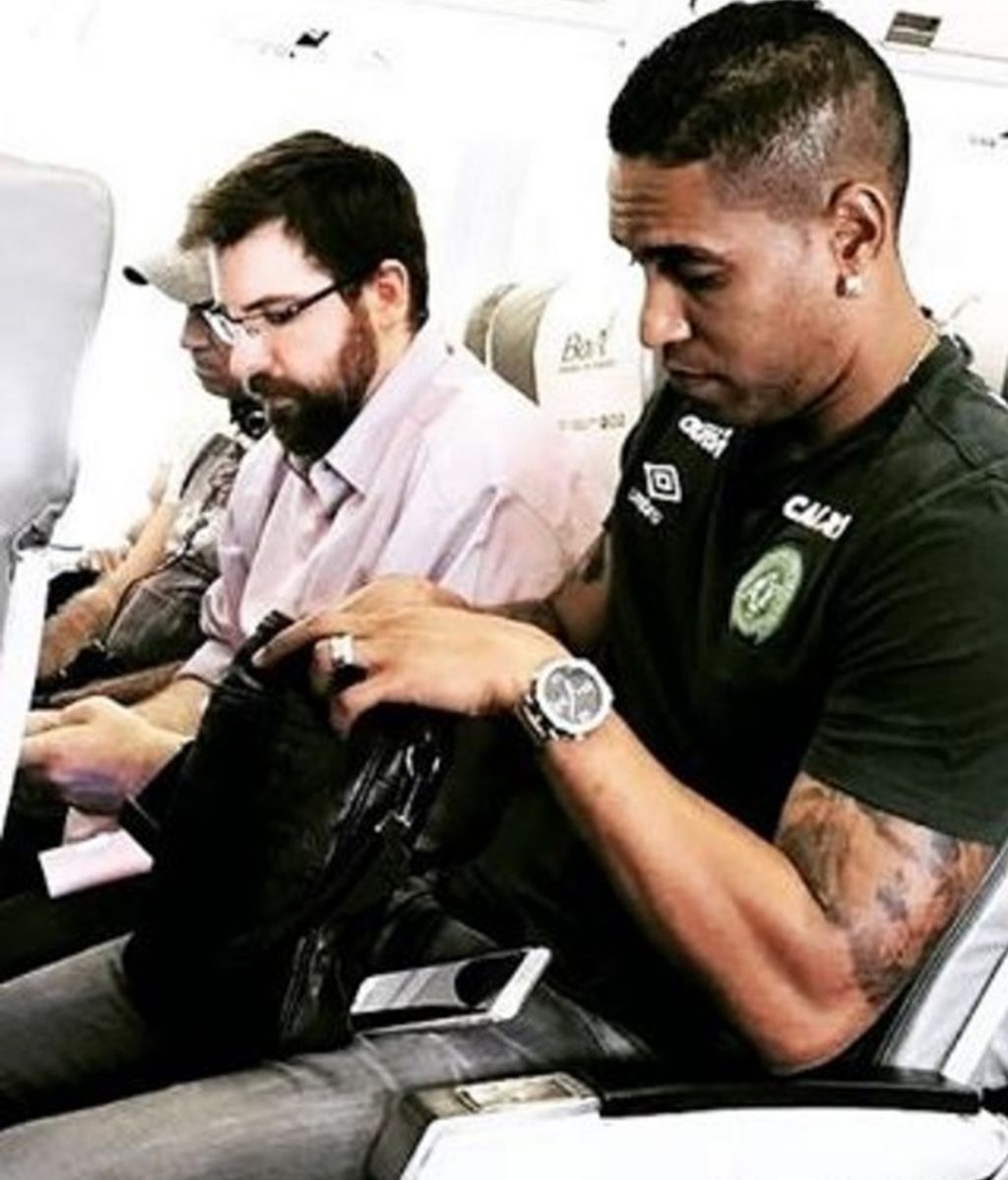 Cléber Santana, momentos antes de volar