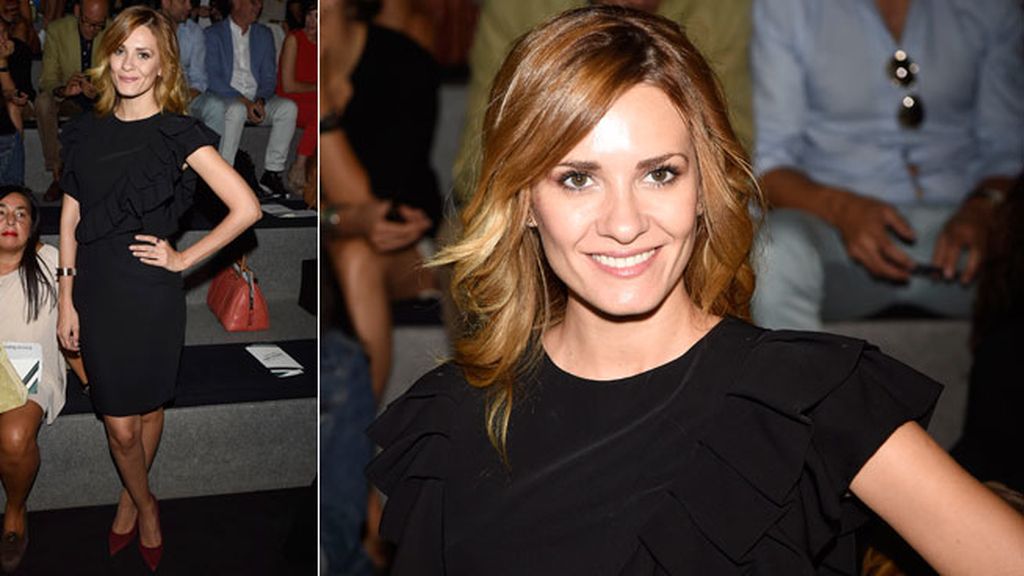 Elena Ballestero en el desfile de Andres Sarda