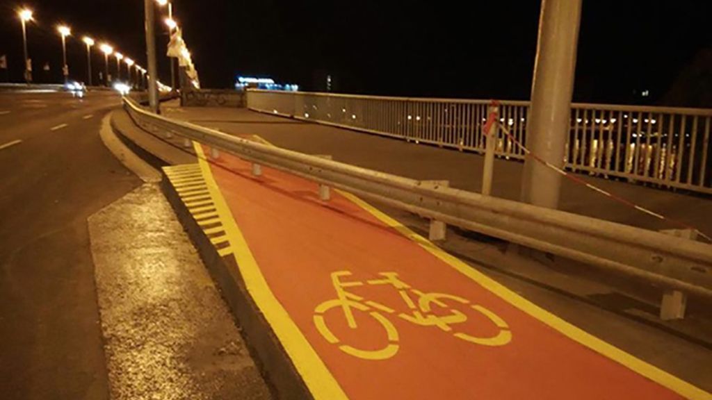 Un carril bici con un final inesperado