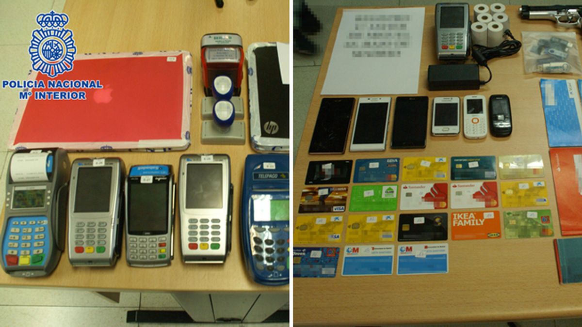 La Policía Nacional detiene a 54 personas por uso fraudulento de tarjetas bancarias extranjeras