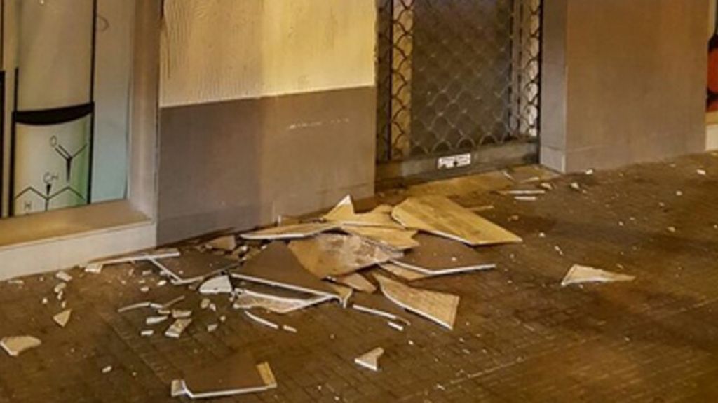 El seísmo ha provocado daños materiales